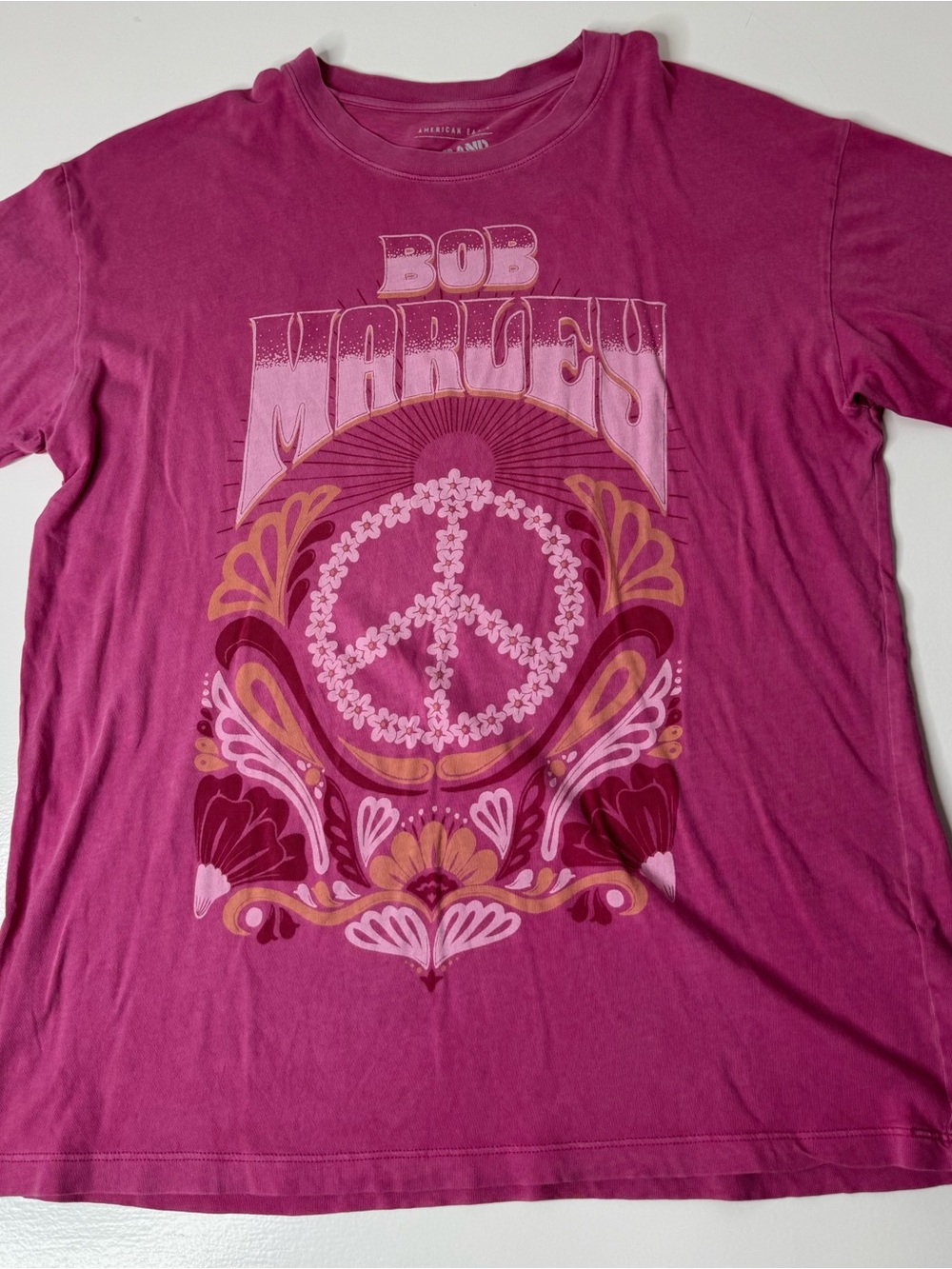 American Eagle Outfitters Pink AE Band Tee - Picture 2 of 8